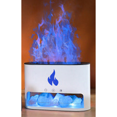 Crystal Salt Stone Flame Humidifier