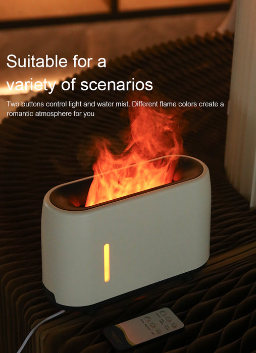8 Color Flame Humidifier Lamp with remote control
