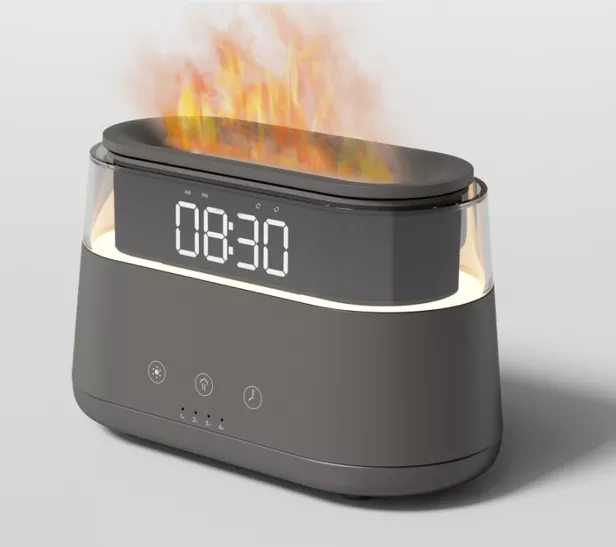 Alarm Clock Flame Humidifier