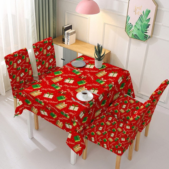 Christmas table cloth decoration